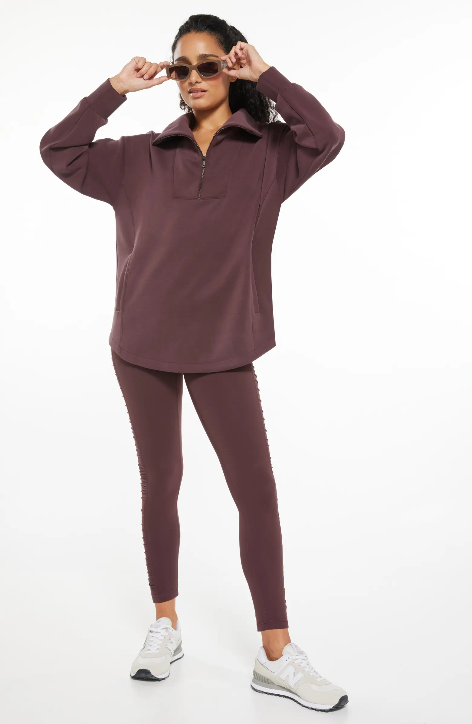 Zella Ultrasoft Half Zip Tunic | Nordstrom | Nordstrom