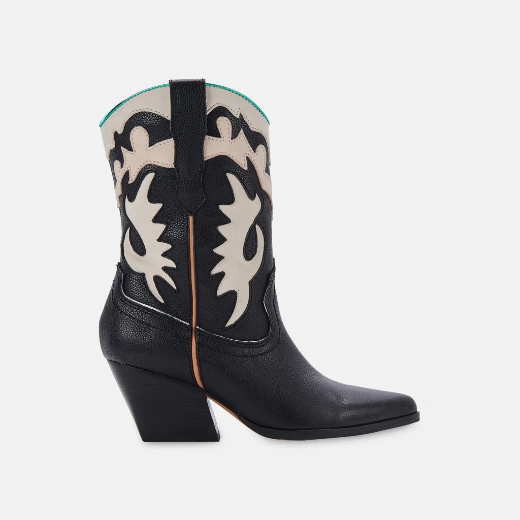 LANDEN BOOTS BLACK LEATHER | DolceVita.com