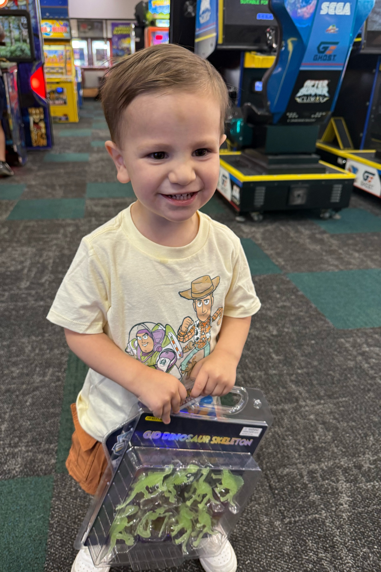 This boy is OBSESSED with Toy Story! The amount of times a day I hear, “Woody, Buzz, Momma!” So sweet! I’m not the biggest fan of Disney graphic tees, but this one is super cute and I love the colors paired with these awesome dri fit cargo shorts! Don’t miss this for your little cutie! 

#LTKKids #LTKFindsUnder50 #LTKFamily
