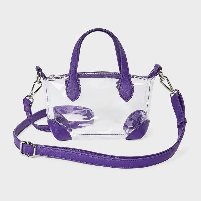Game Day Clear Pouchette Crossbody Bag - Wild Fable™ Purple | Target