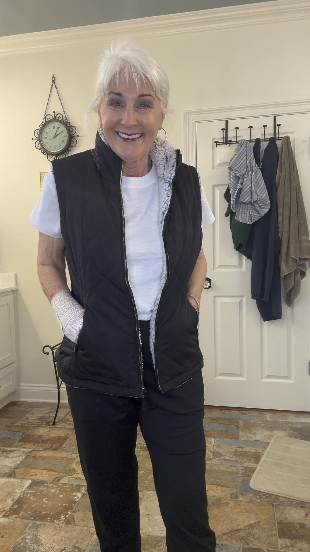 Running  errands in drizzly weather. Sale clothing at Lowe’s!!

#LTKfindsunder50 #LTKover40 #LTKSpringSale