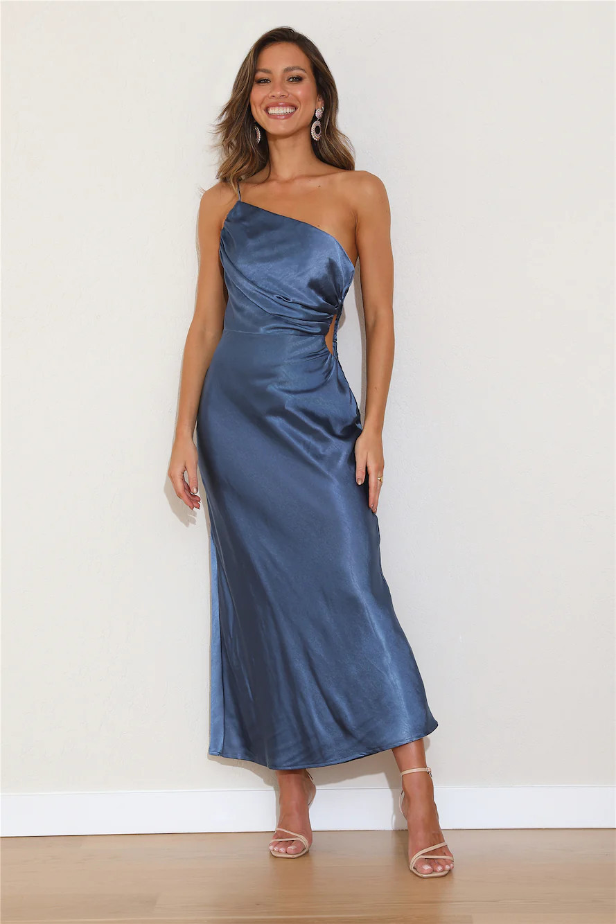 You're That Girl Midi Dress Navy | Hello Molly (AU)