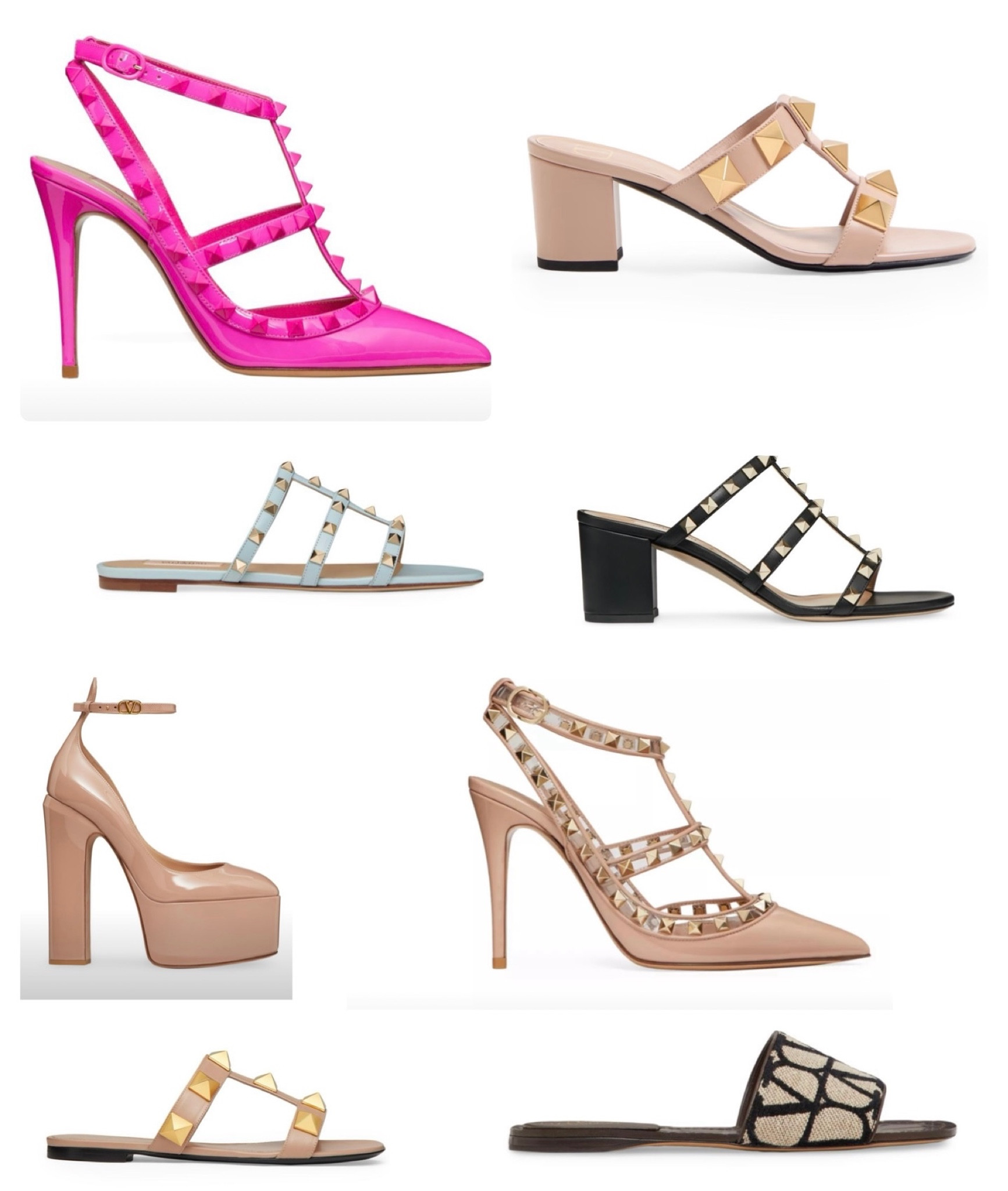 Major designer, shoe sale, Valentino rock, stud sale Valentino slides, Valentino, sandals