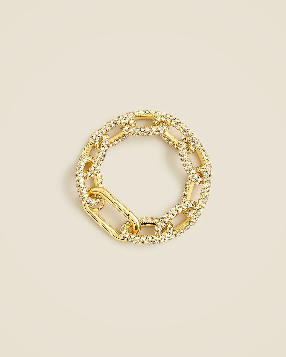 Chainlink bracelet with pavé crystals | J. Crew US