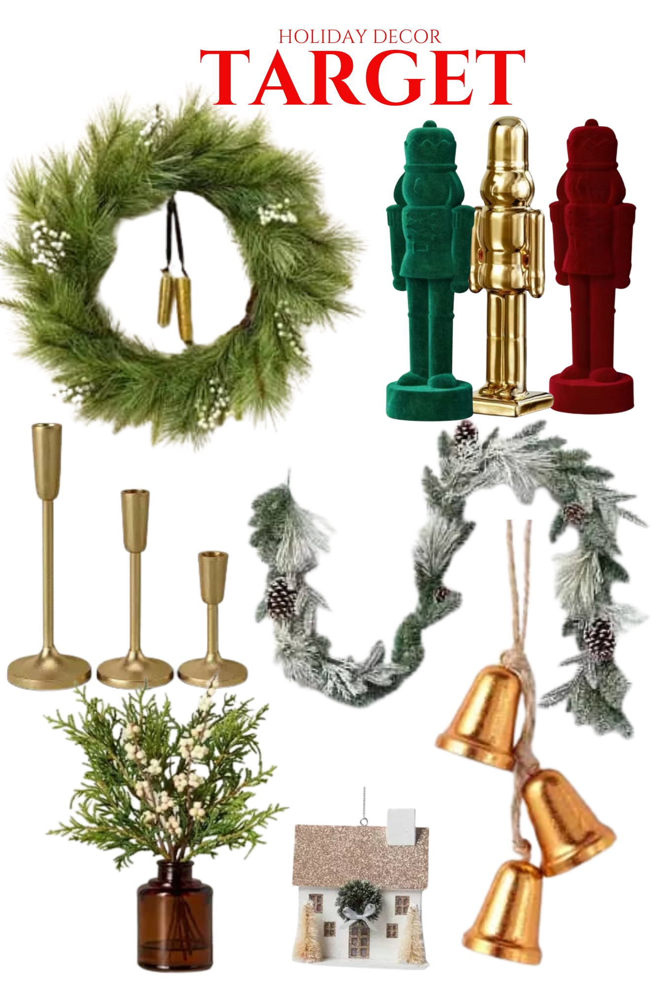Holiday home decor 
Christmas decorations from Target 

Candle holders, wreaths, nutcrackers and more 

#LTKGiftGuide #LTKSeasonal #LTKHoliday