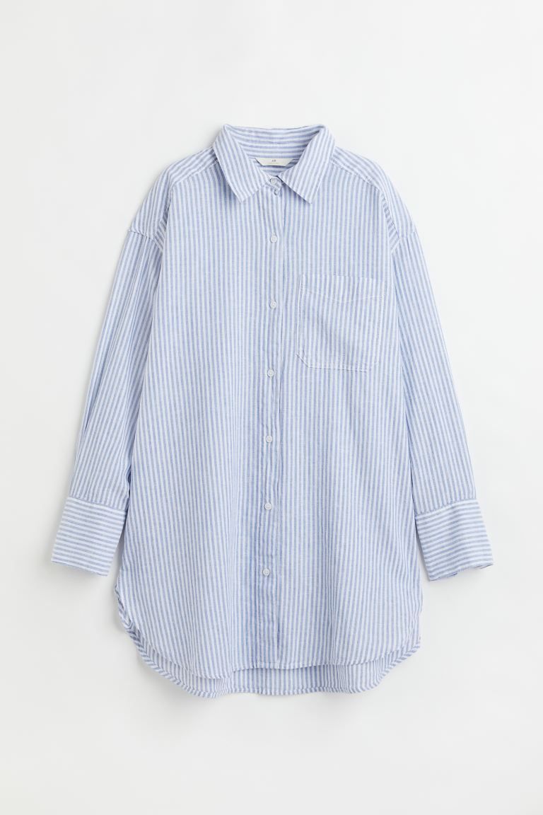 Oversized Linen-blend Shirt | H&M (US + CA)