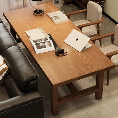 Tan Rectangular Solid Wood desk | Wayfair North America