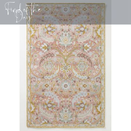 How beautiful is this handwoven area rug?! We are loving the feminine and light colors used, plus the pattern will easily add visual interest into any room  

#LTKfamily #LTKhome #LTKSeasonal