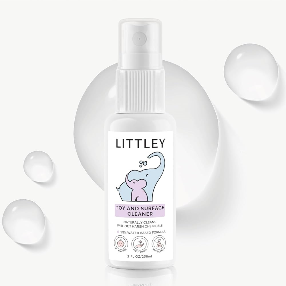 Littley Toy & Surface Cleaner | 2 oz | Alcohol-Free HOCl Spray for Baby Toys & High-Touch Surface... | Amazon (US)