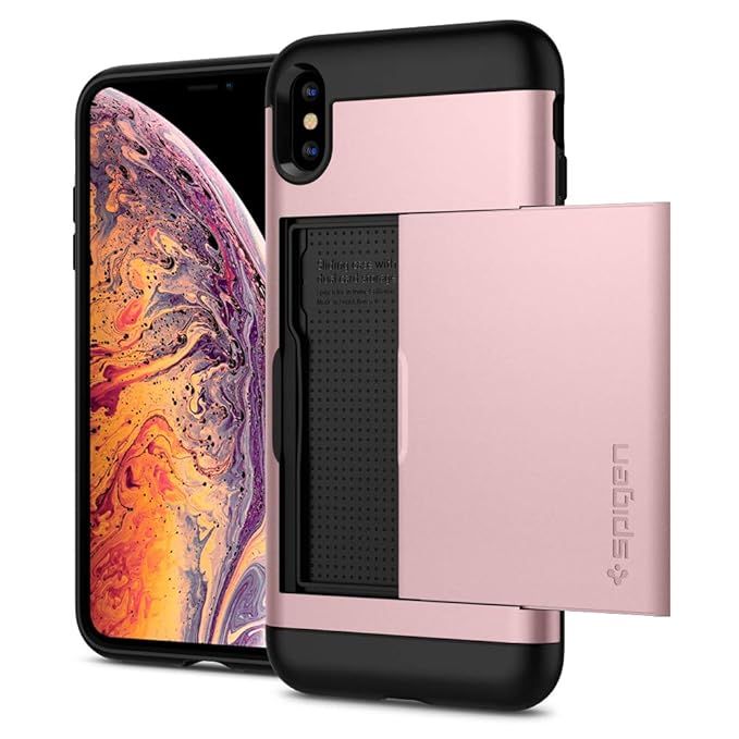 Spigen Slim Armor CS Designed for Apple iPhone Xs MAX Case (2018) - Rose Gold | Amazon (US)