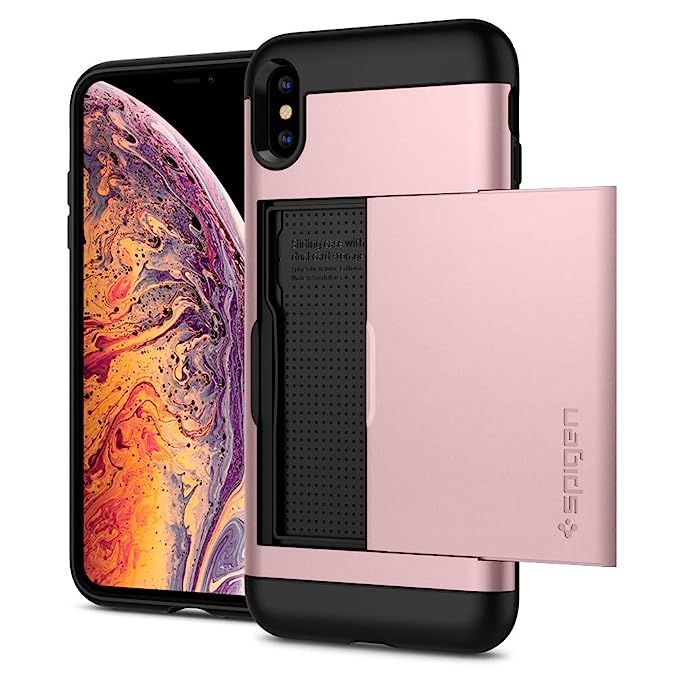 Spigen Slim Armor CS Designed for Apple iPhone Xs MAX Case (2018) - Rose Gold | Amazon (US)