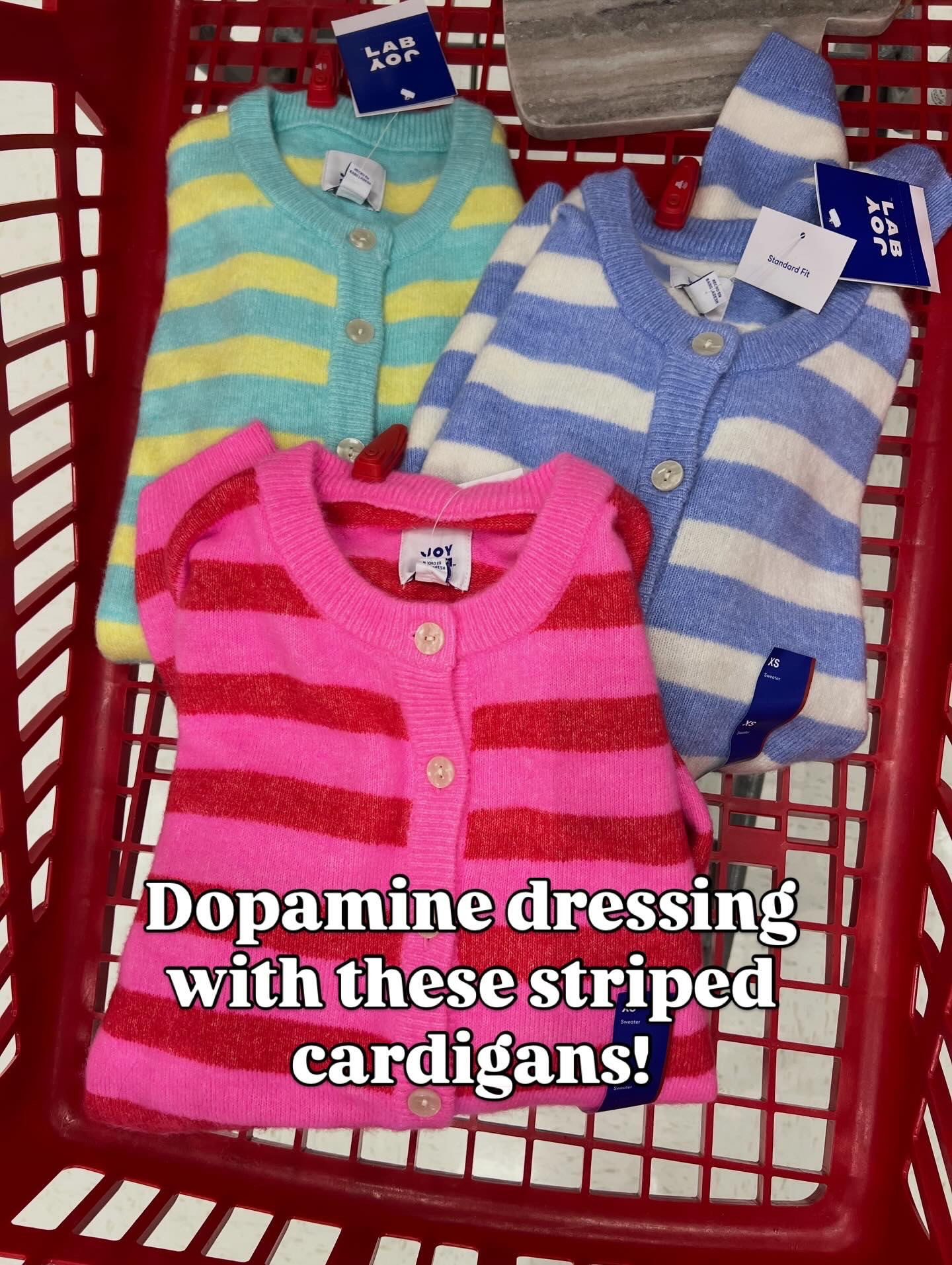 Target cardigans in bright happy colorful stripes, these are super soft! 