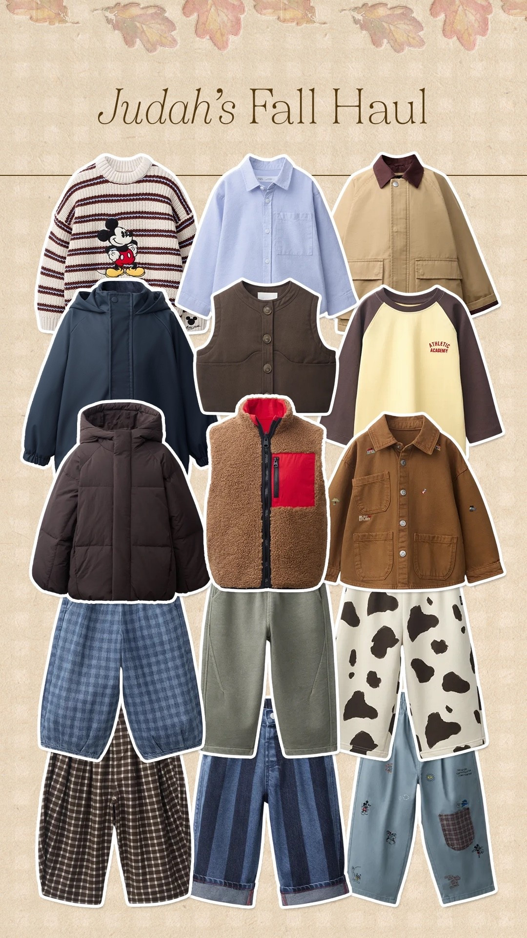Judahs fall wardrobe!