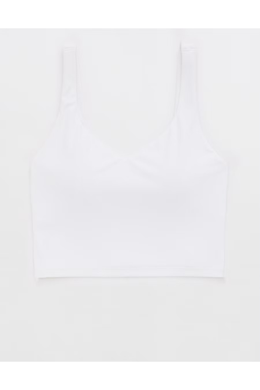 OFFLINE By Aerie Real Me Low Key Longline Sports Bra Women's White XXS | Aerie