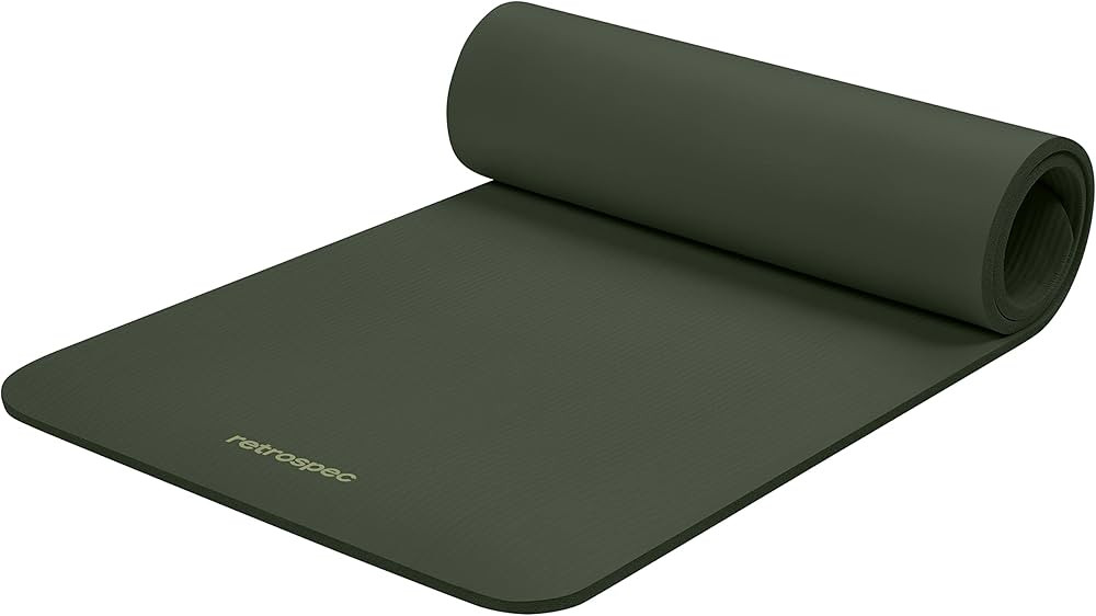 Retrospec Solana Yoga Mat 1/2" Thick w/Nylon Strap for Men & Women - Non Slip Excercise Mat for Y... | Amazon (US)