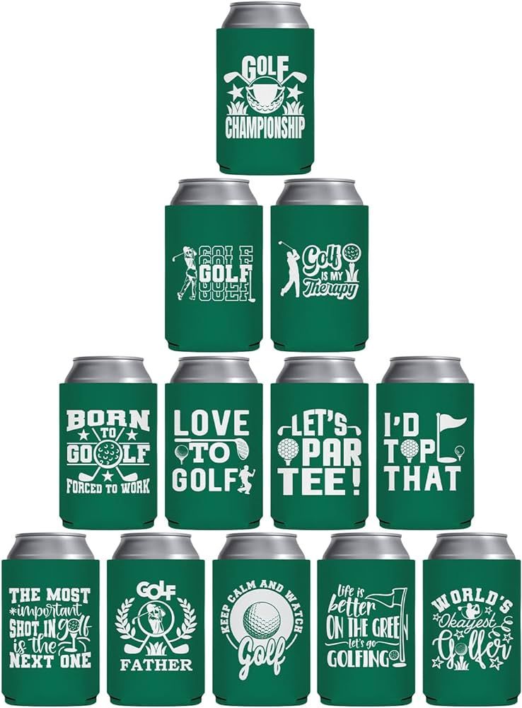 Funny Golf Can Cooler - Pop Nordic 12 Pack Golf Can Sleeve for Beer, Reusable Neoprene Beer Cozy ... | Amazon (US)