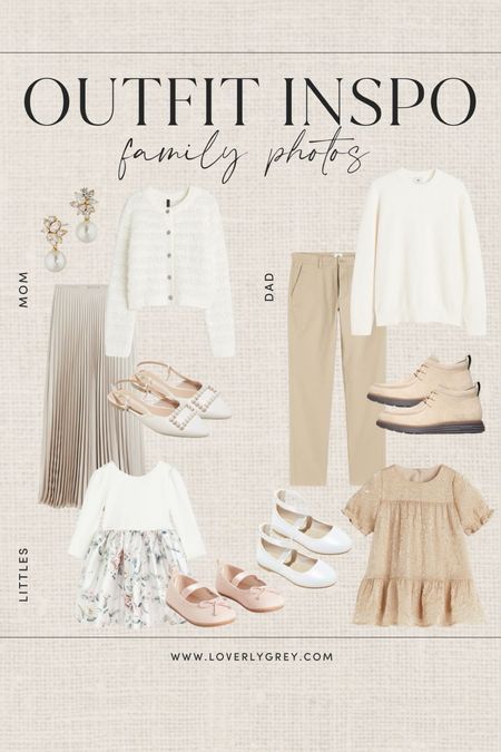 Loverly Grey spring family photo outfit idea. I love this satin pleated skirt and sweet pink ballet flats. 

#LTKstyletip #LTKSeasonal #LTKfamily