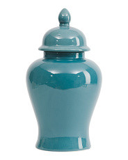 9.75x18.25 Ceramic Temple Jar With Lid | TJ Maxx