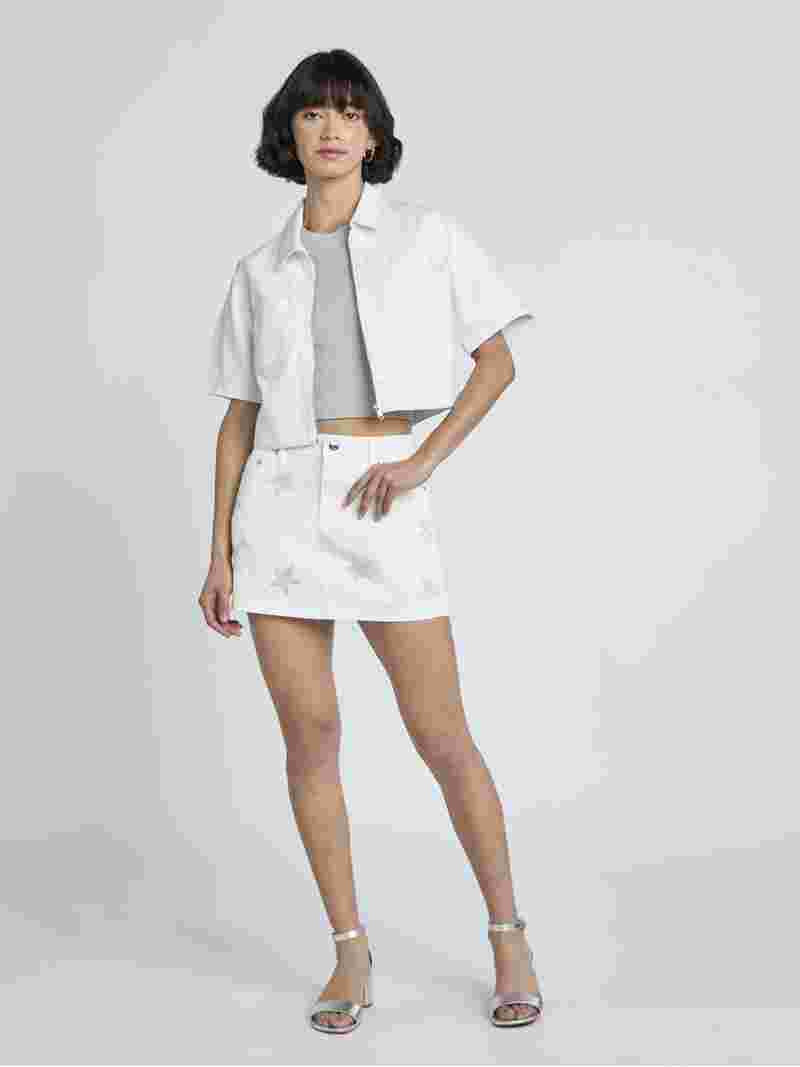 Madden NYC Women's Denim Rhinestone Skirt | Walmart (US)
