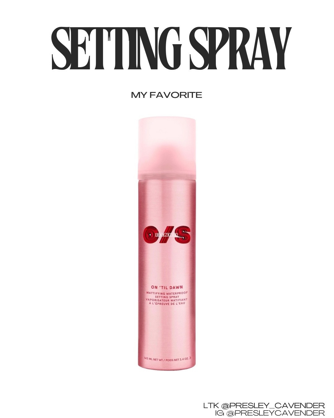 The BEST setting spray!! 

#makeup
#settingspray
#makeuphold
#longwear

#LTKmorningroutine #LTKselfcare #LTKBeauty
