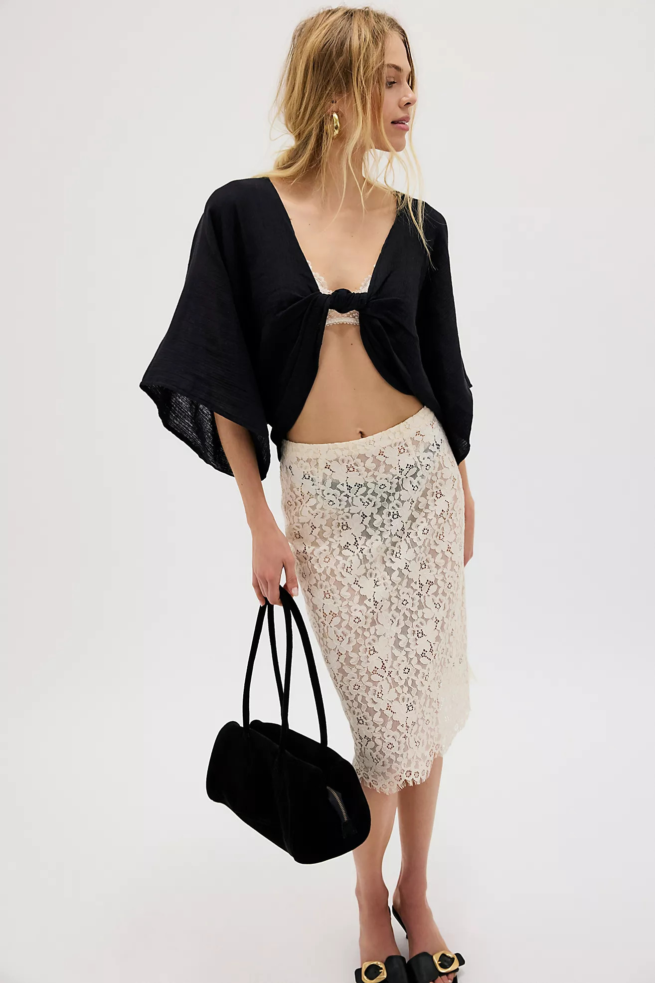 Linen Twist Front Crop Pullover | Free People (UK)