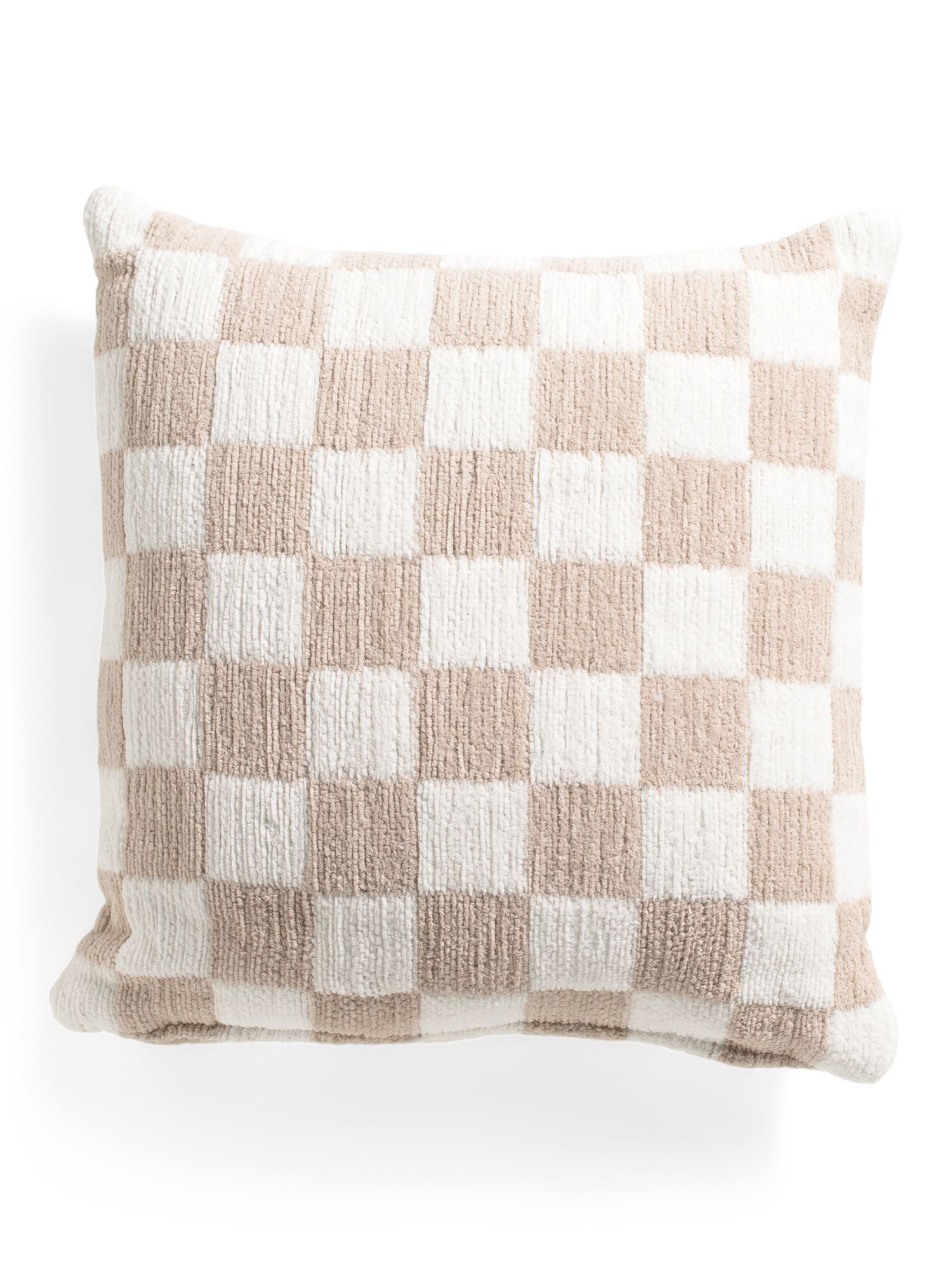 20x20 Checkerboard Chenille Pillow | Global Home | Marshalls | Marshalls