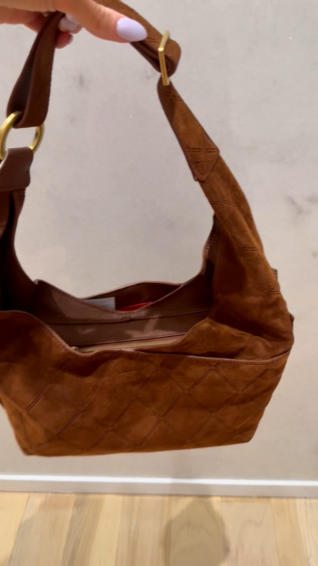 Obsessed with this suede hobo bag I just got in! 

#LTKFindsUnder100