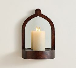 Carved Wood Wall Sconce | Pottery Barn (US)