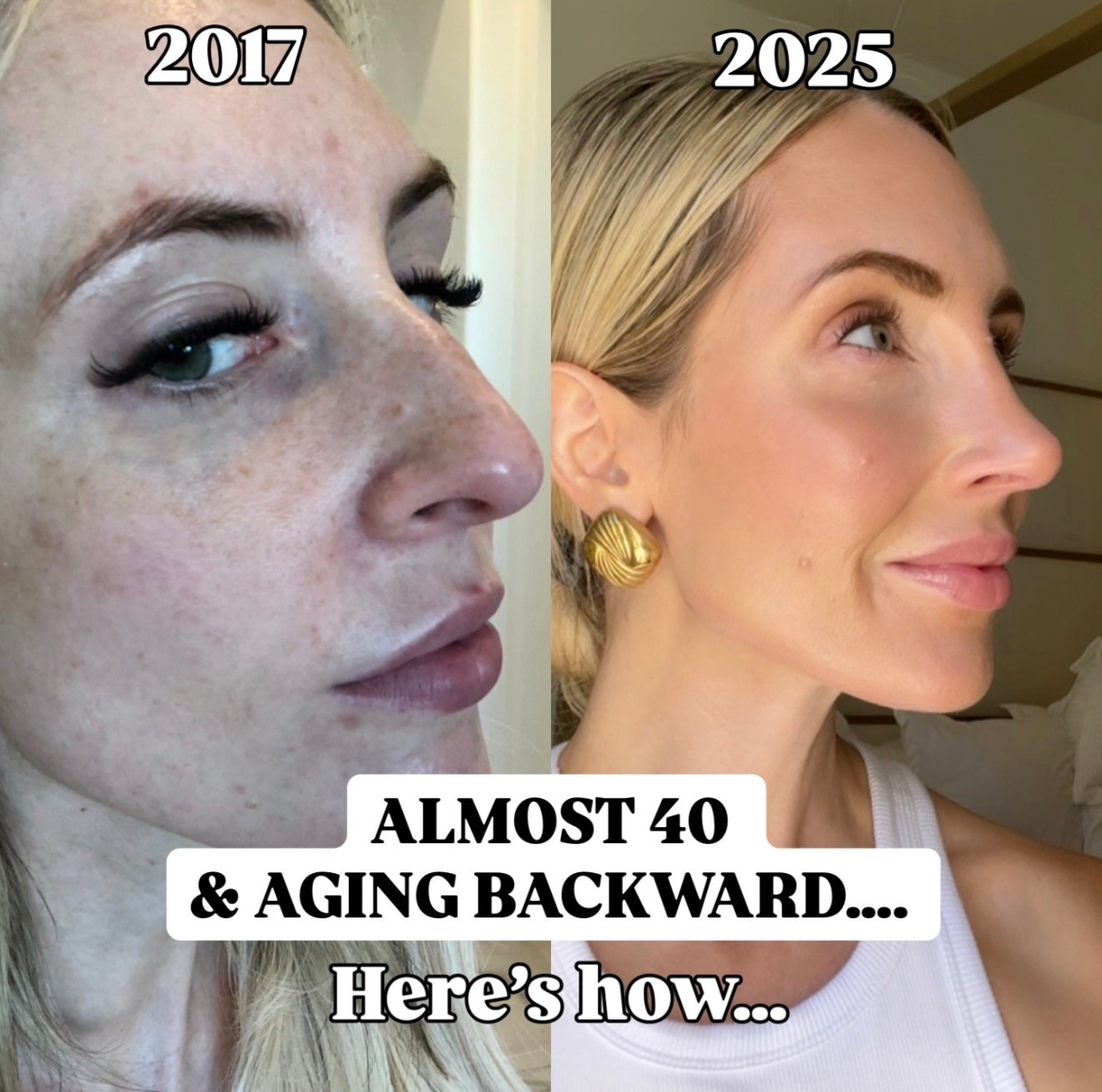 All my favorite ways/products to age backward. 

Foundation: tawny
Skin tint: 7 
Bronzer: 2 or 3 depending on the time of year.