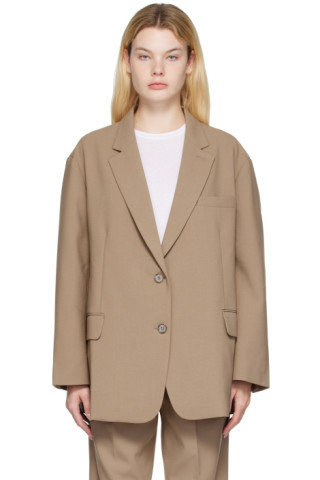 The Frankie Shop - Beige Bea Blazer | SSENSE