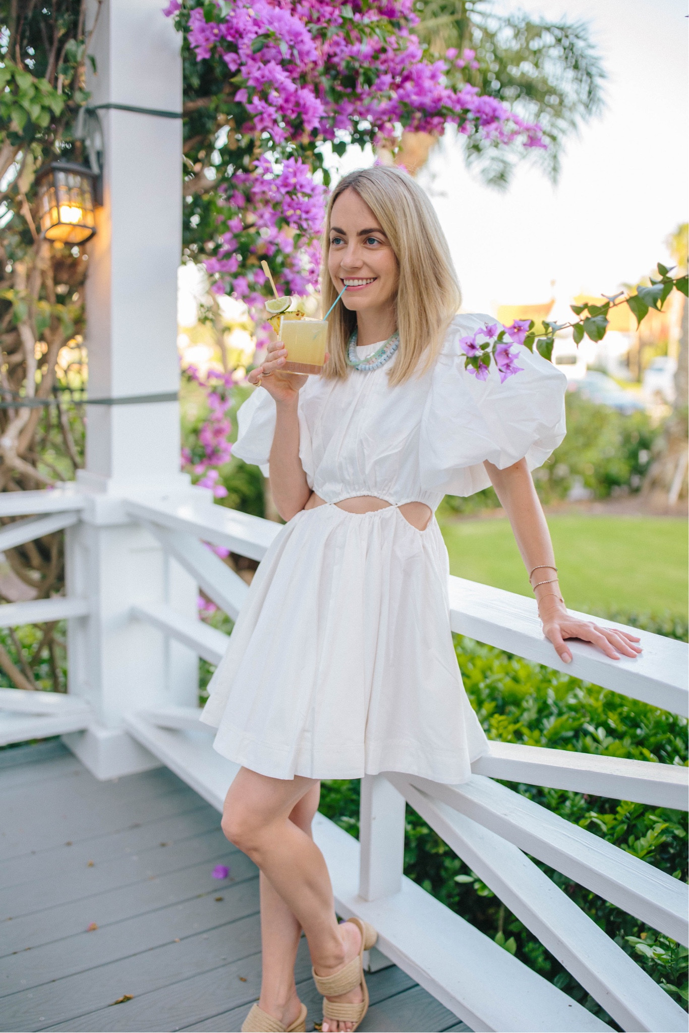 Meet the spring dress of your dreams that will look gorgeous all summer long too! This little white dress is the easiest to throw on and be party or date night ready! It could even work as a wedding guest dress! Plus, my raffia heels are a closet MVP 

#LTKSeasonal #LTKshoecrush #LTKstyletip