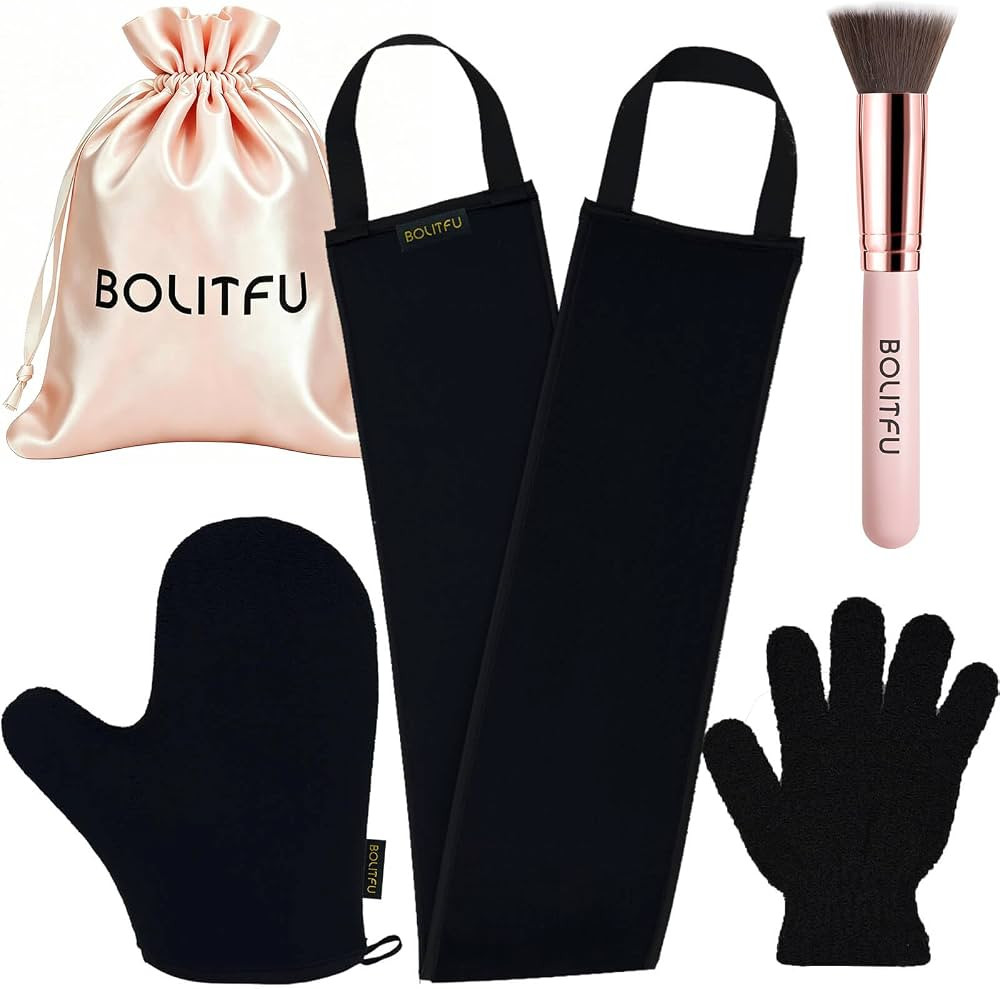 4 Pack Self Tanning Mitt Applicator Kit, for Self Sunless Tan (black) | Amazon (US)