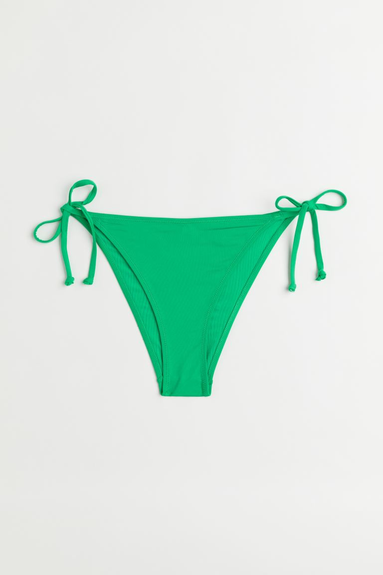 Tie Bikini Bottoms - Green - Ladies | H&M US | H&M (US + CA)