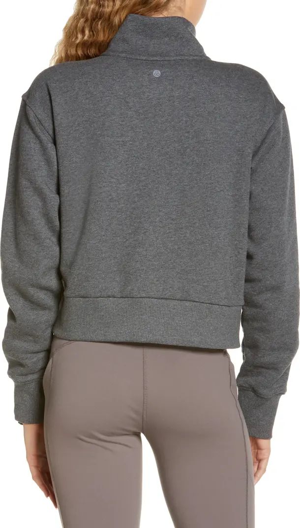 Cara Lite Half Zip Crop Sweatshirt | Nordstrom