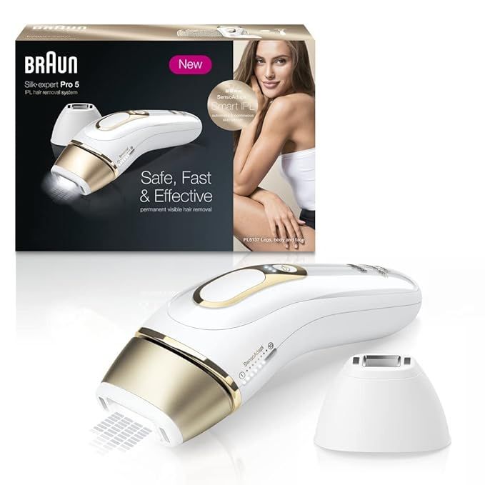 Braun IPL Long-Lasting Hair Removal for Women and Men, Silk Expert Pro 5 PL5137 with Venus Swirl ... | Amazon (US)