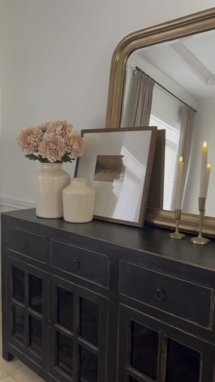 Shop my dining room for decorating inspiration! Modern organic, modern farmhouse, transitional, table lamp, fall leaves, gold mirror#LTKstyletip#LTKWatchNow#LTKStyleTip#LTKFindsUnder100

#LTKSeasonal #LTKHome