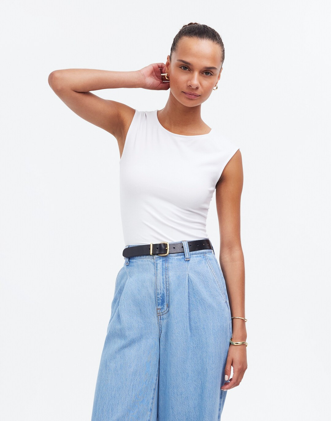 Scoopneck Cap-Sleeve Tee | Madewell