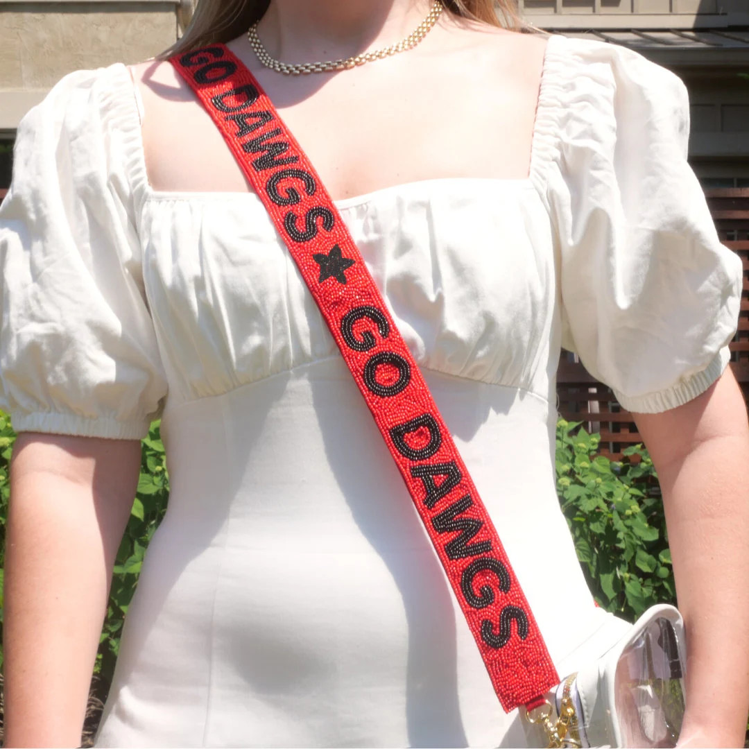 Go Dawgs UGA Beaded Purse Straps, University of Georgia Football, Tailgate, Go Dawgs, Game Day Ac... | Etsy (US)