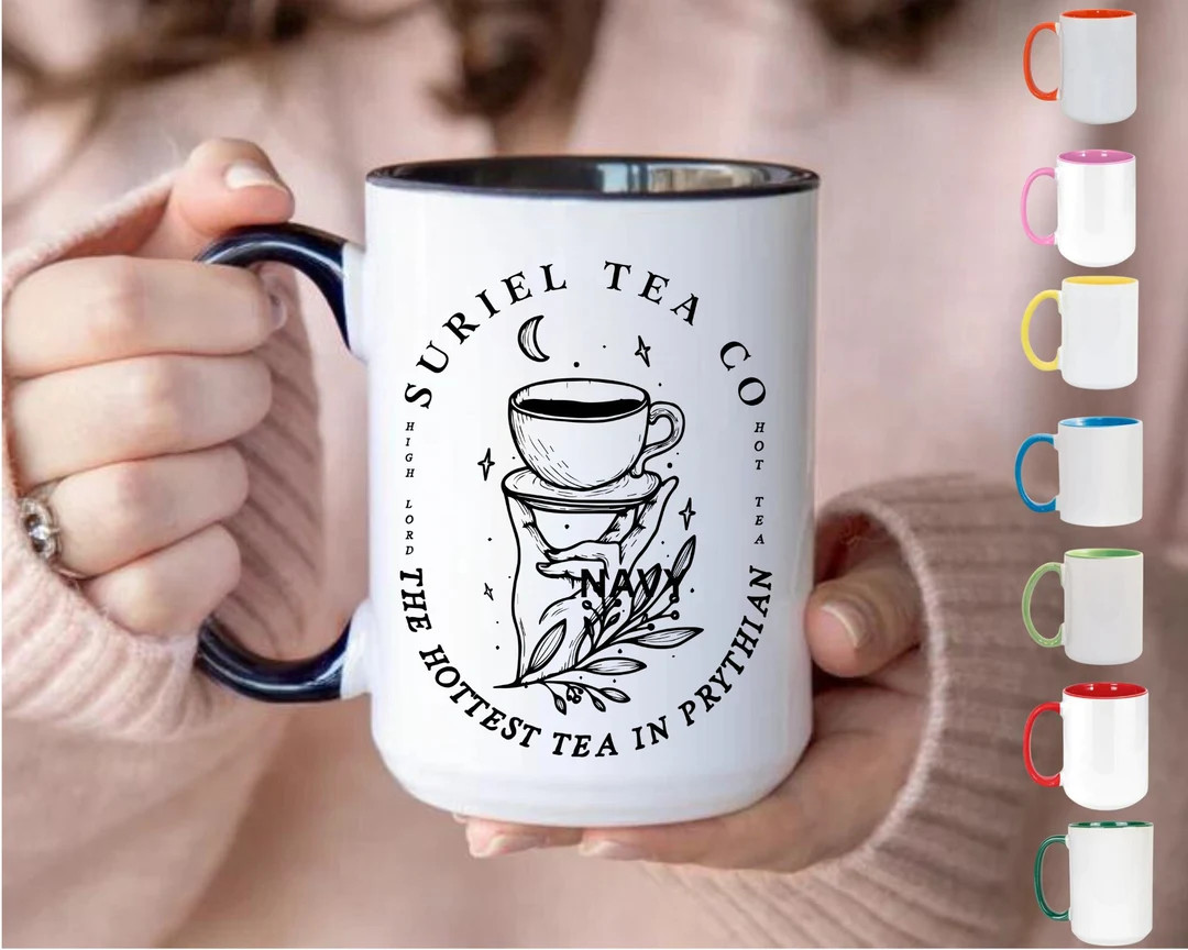Suriel Tea Co Banned Books Mugs, Bookish Gift Booktok SJM Smut Mug, Reading Gifts for Librarian C... | Etsy (US)
