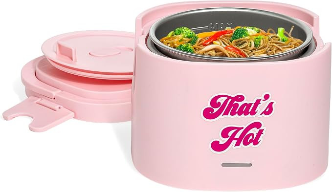 Paris Hilton Electric Lunch Warmer, 20-Ounce Stainless Steel Portable Food Container With Sealing... | Amazon (US)
