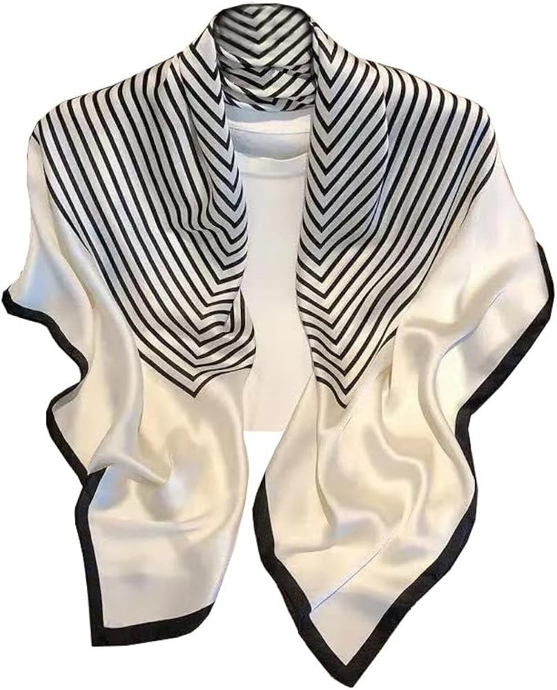 FairyCity Mulberry Silk Scarfs For Women Square Scarf 35" Lightweight Neckerchief Hair Bandanas S... | Amazon (US)