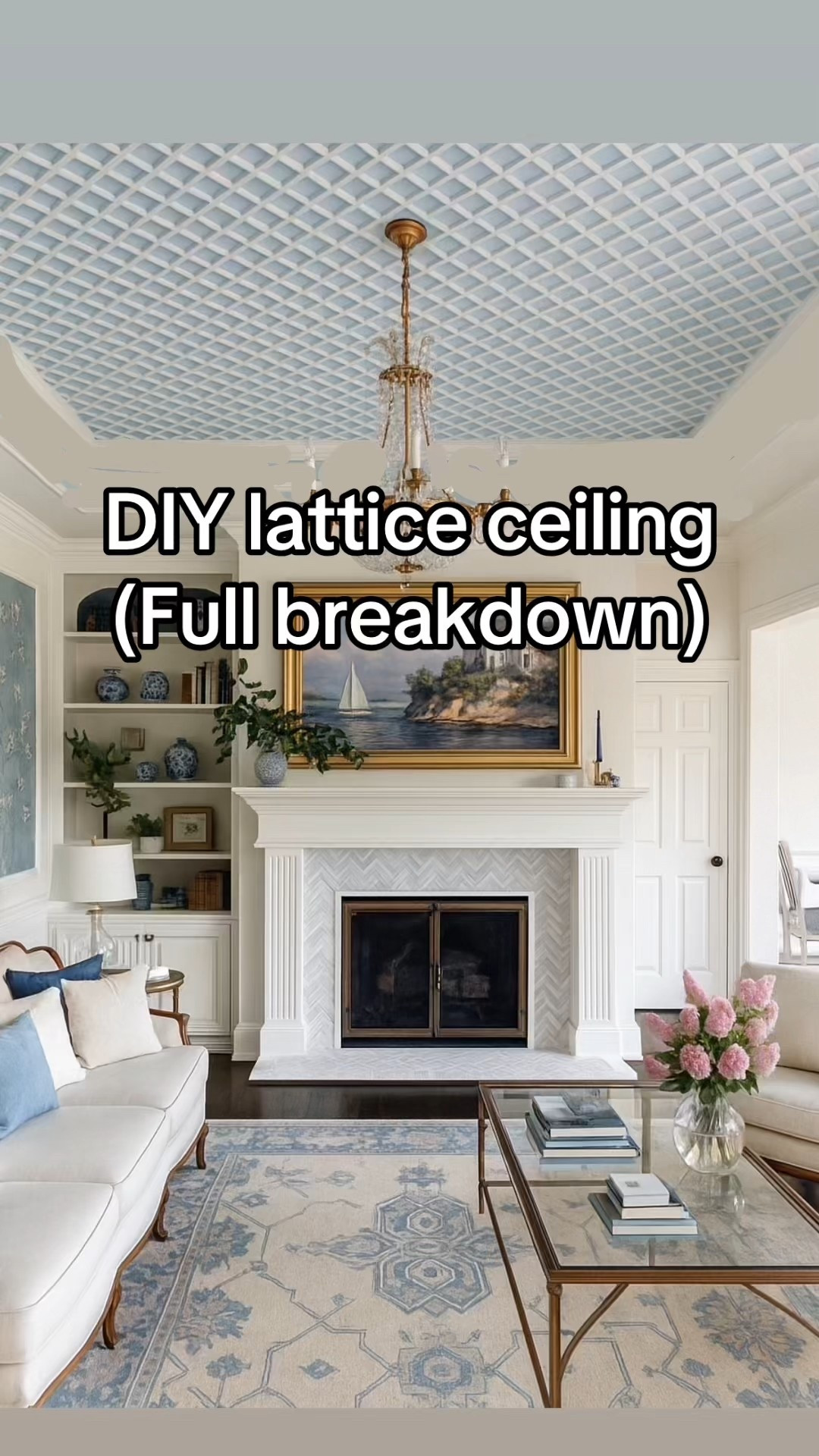 Full tutorial and supply list for the lattice ceiling 

#LTKHome