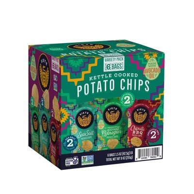 Siete Potato Chip Variety Pack - 9oz/6ct | Target