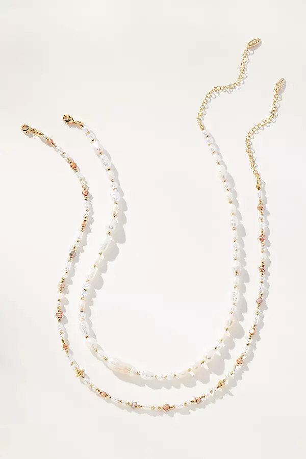 Double Pearl Necklace | Anthropologie (US)