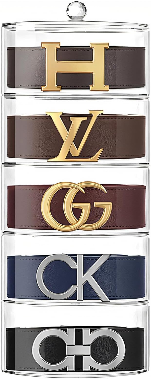 Acrylic 5-Layer Organizer & Display Case for Belts, Jewelry, Kitchen, and Closet Accessories - Tr... | Amazon (US)