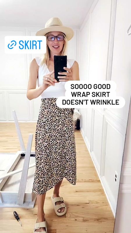 Amazon finds!
Leopard wrap skirt
No pockets - super cute as a cover up
White ruffle one V piece swimsuit 
Fedora hat
Chunky, rubber slides
🌸🌸🌸


Something cute happened 

#LTKstyletip #LTKFind #LTKtravel