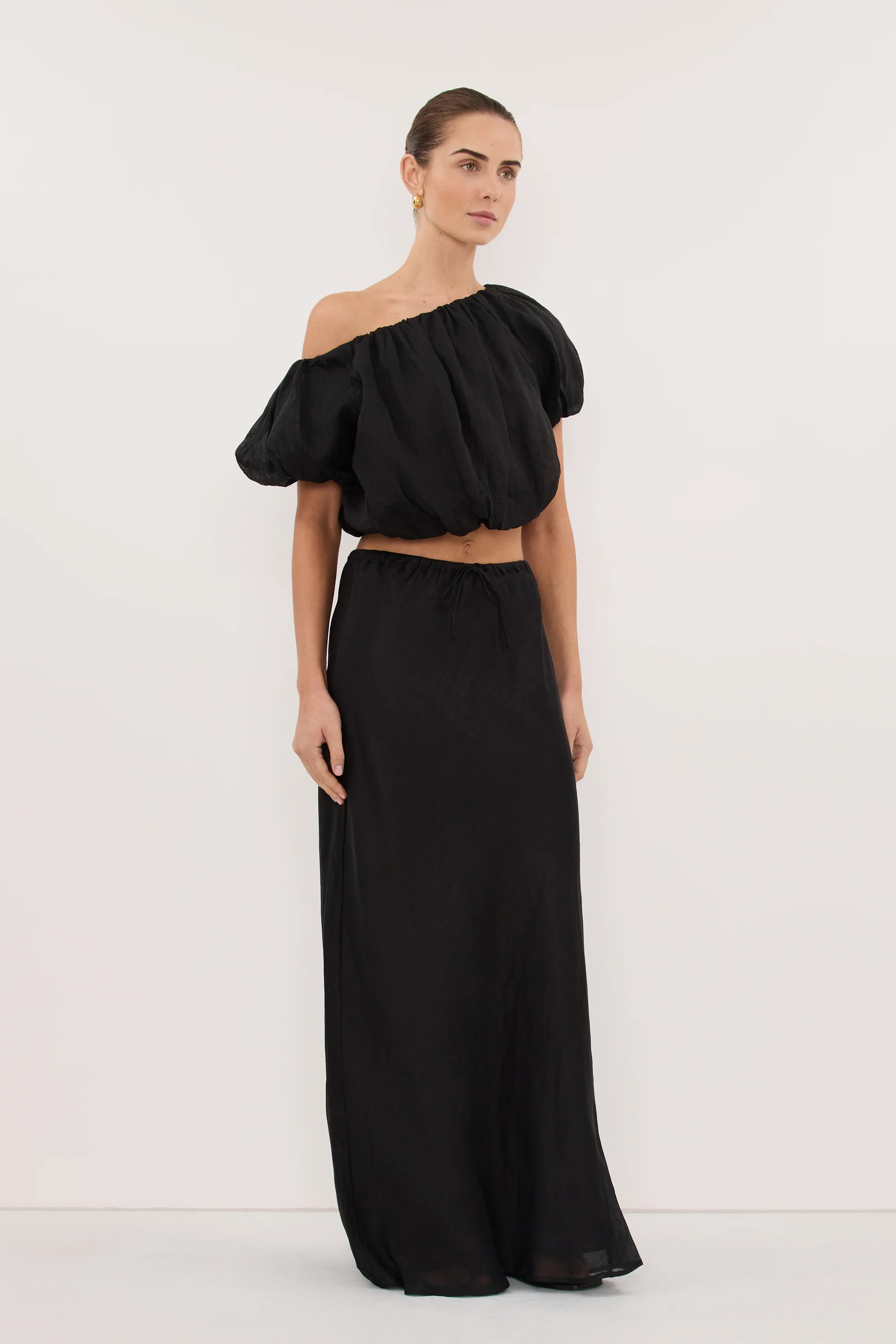 ARLO BLACK RAMIE BUBBLE TOP | DISSH