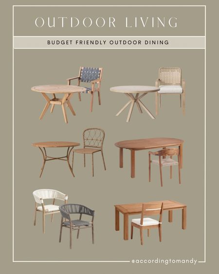 Outdoor living / budget friendly outdoor dining 

Patio furniture 

#LTKhome #LTKFind