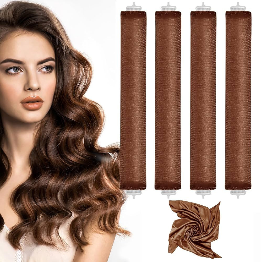 Heatless Curlers, Heatless Curls Overnight Set for Women, Soft Hair Curlers to Sleep In, Jumbo No... | Amazon (US)