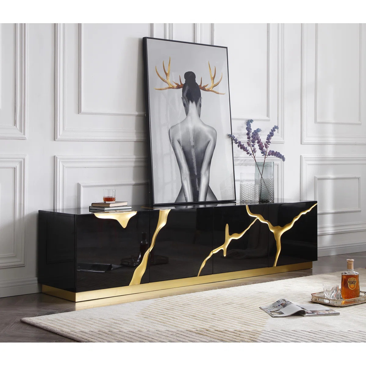 Velva TV Stand for TVs up to 88 | Wayfair North America